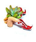 Southwestern Boot Desk Planter Cute Western Handmade Pot with Plant Included