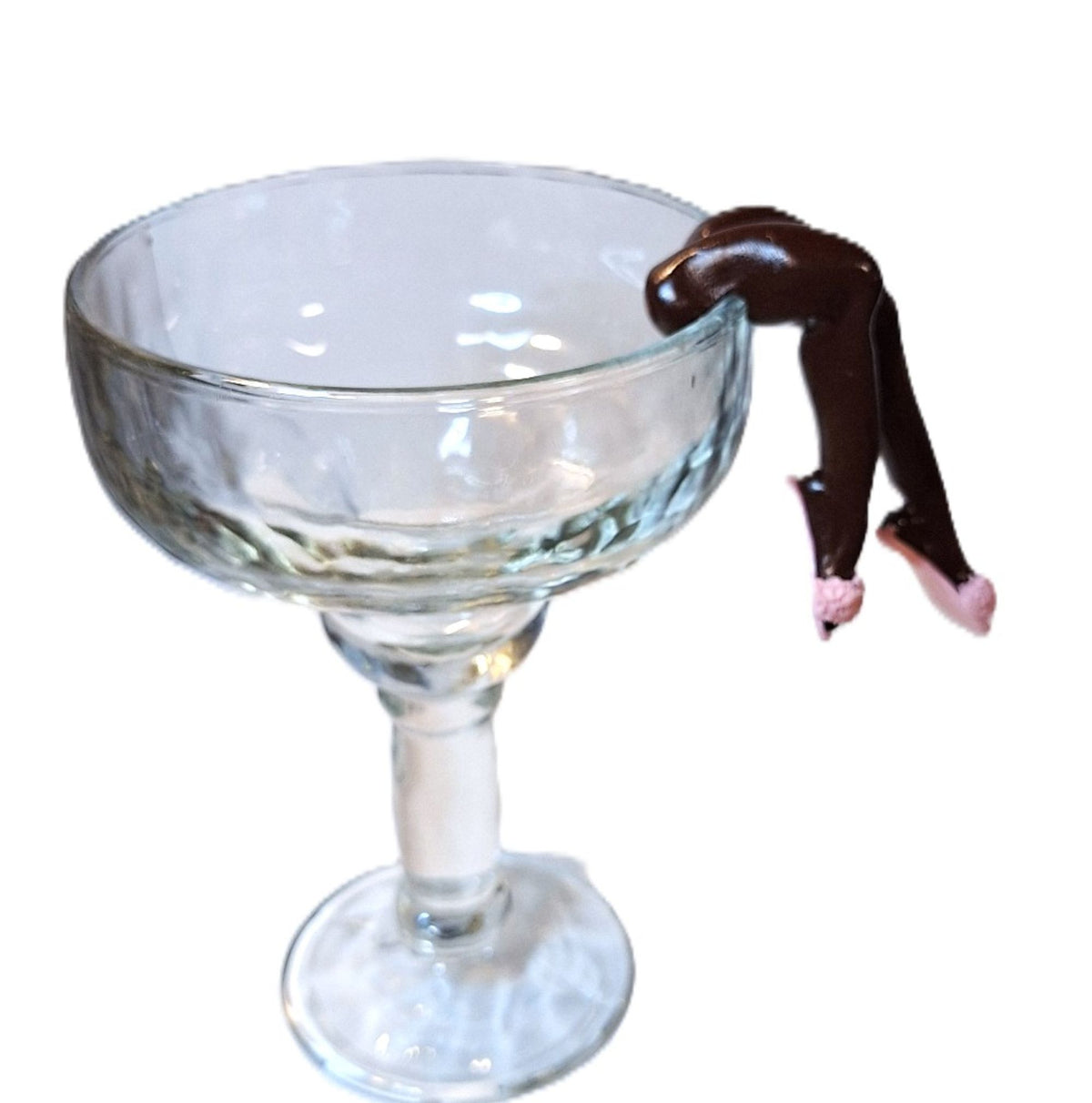 Ceramic Female Legs Cake Topper or Rim Hanger 5” Novelty Party Decoration Assorted Shoes & Skin Tones