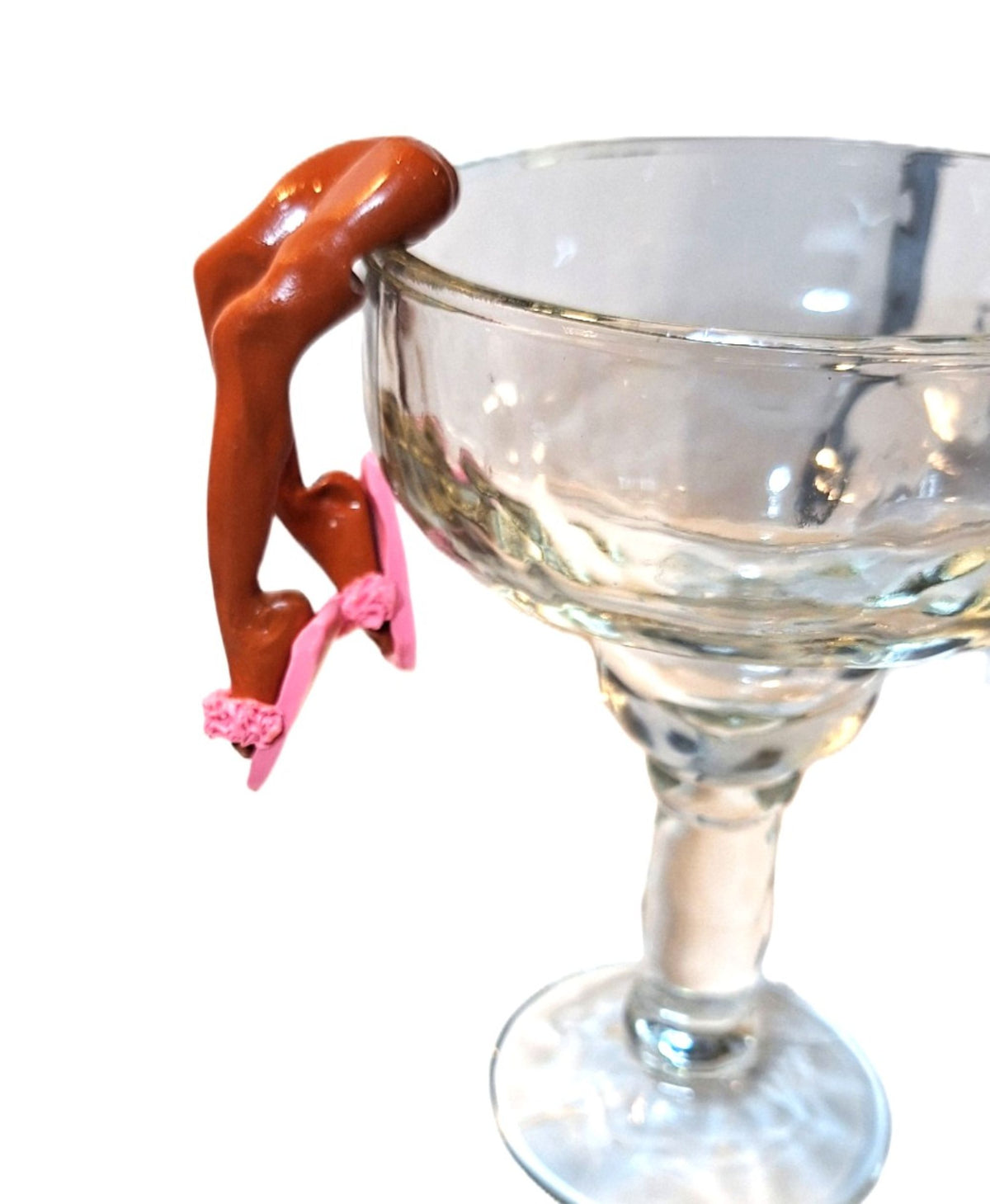 Ceramic Female Legs Cake Topper or Rim Hanger 5” Novelty Party Decoration Assorted Shoes & Skin Tones