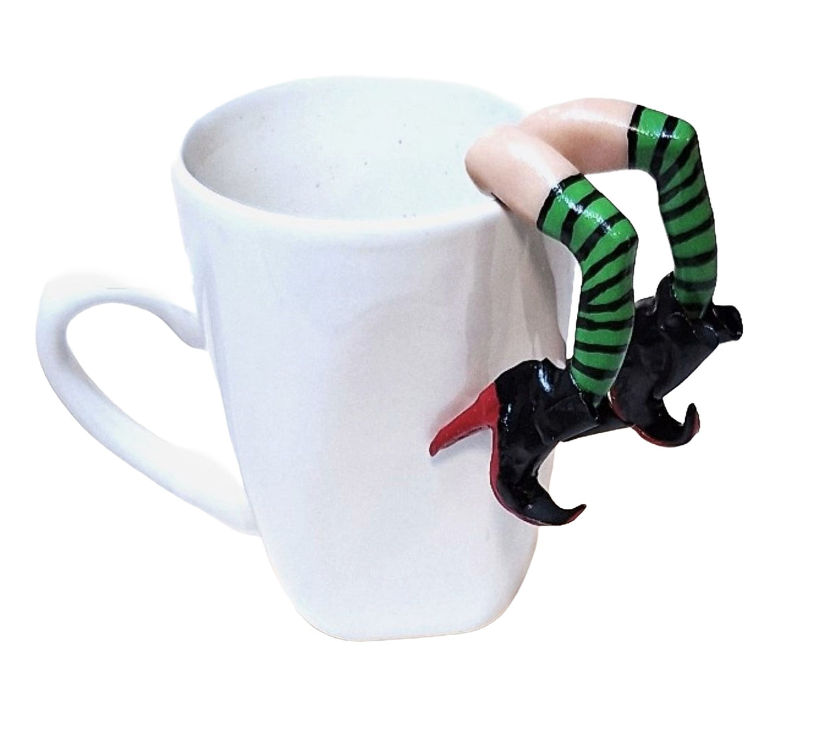 Witch Leg Wine Glass Charms 4" Reusable Drink Markers Cup Edge Figurines for Halloween Parties Purple Witch Legs Rim Topper
