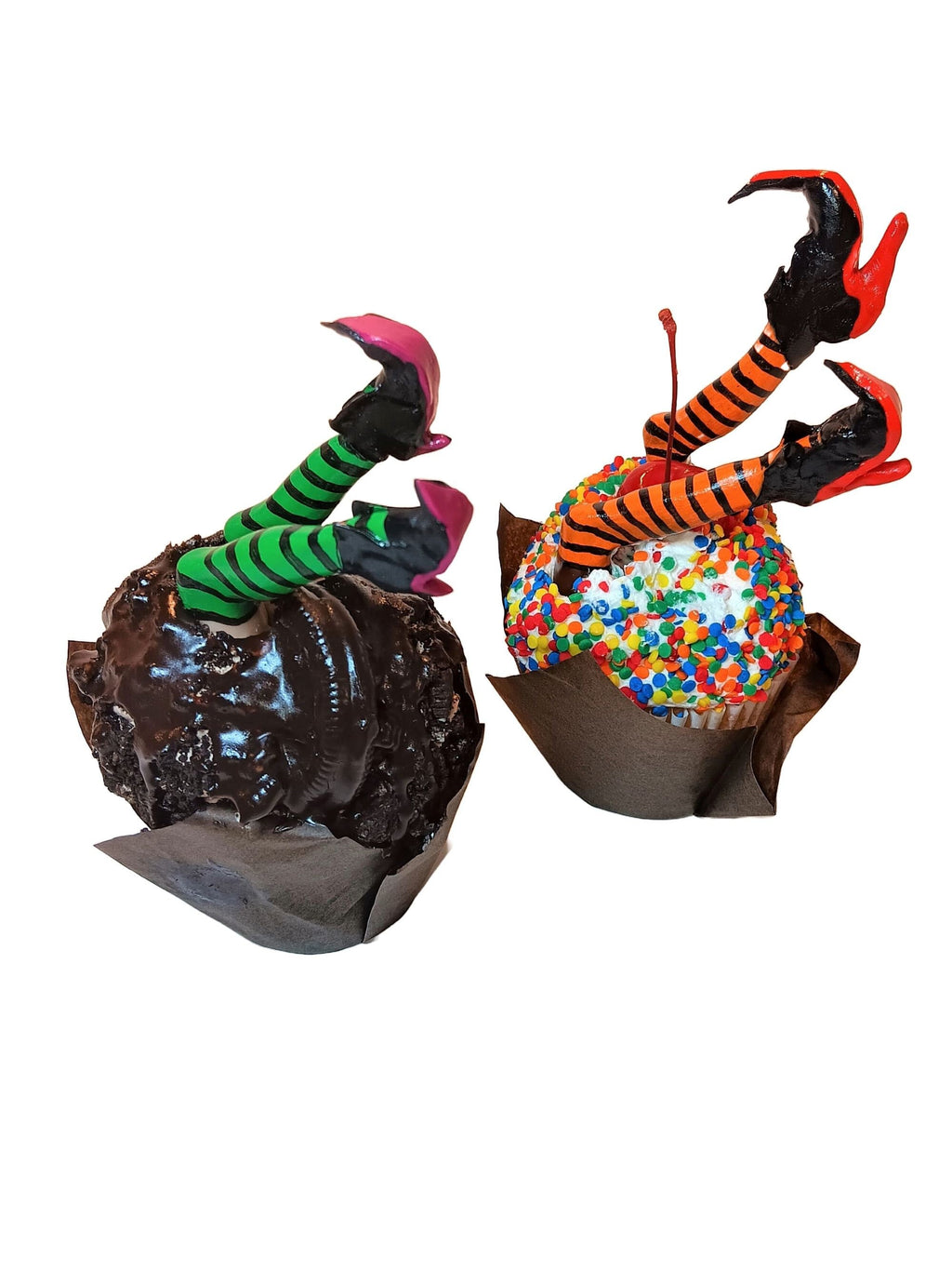 Witch Cake Toppers 5" Reusable Attachable Legs