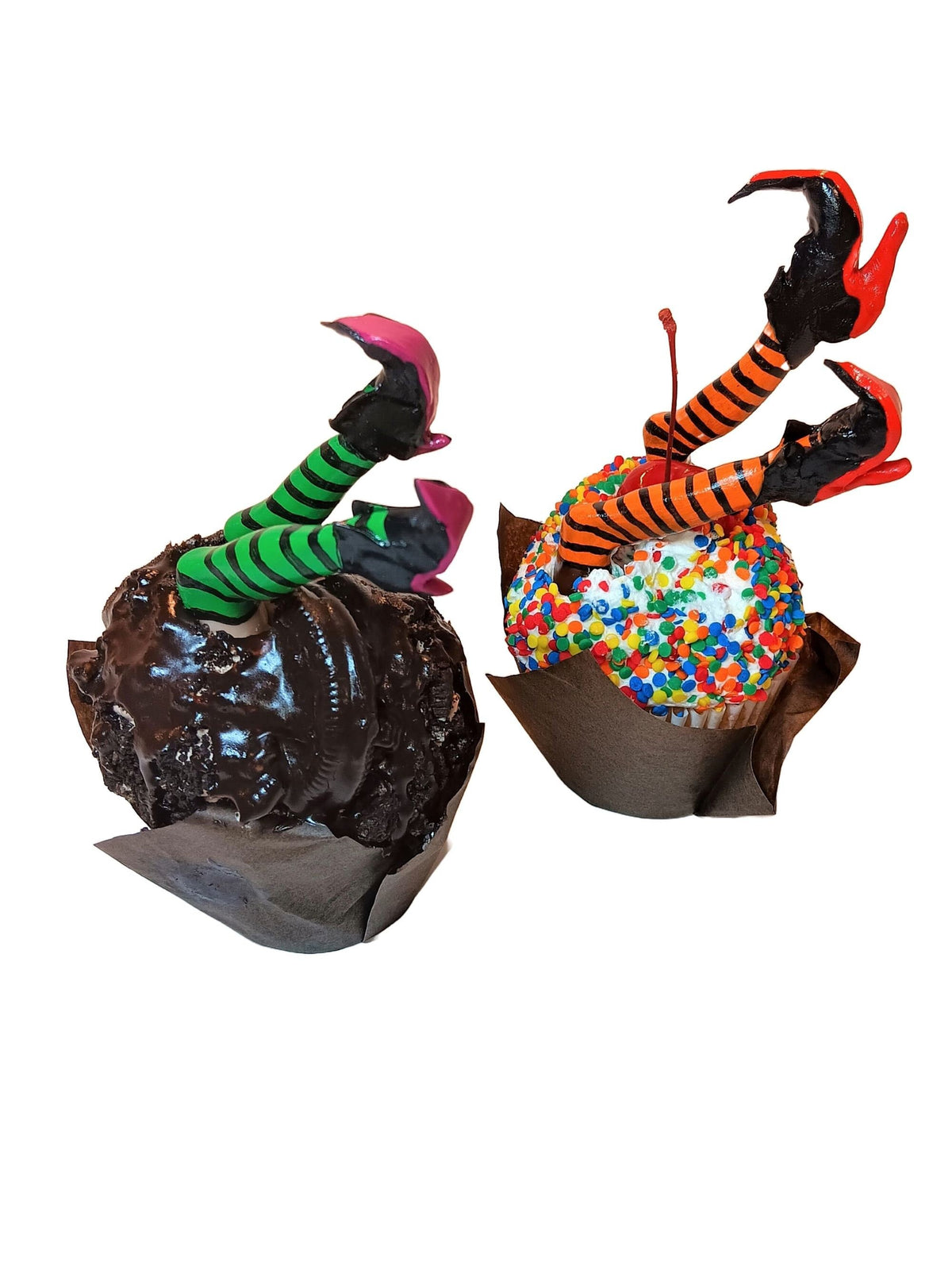 Witch Cake Toppers 5" Reusable Attachable Legs