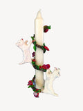 Ceramic Reusable Westies Candle Wraps Set (2) Candles Included.