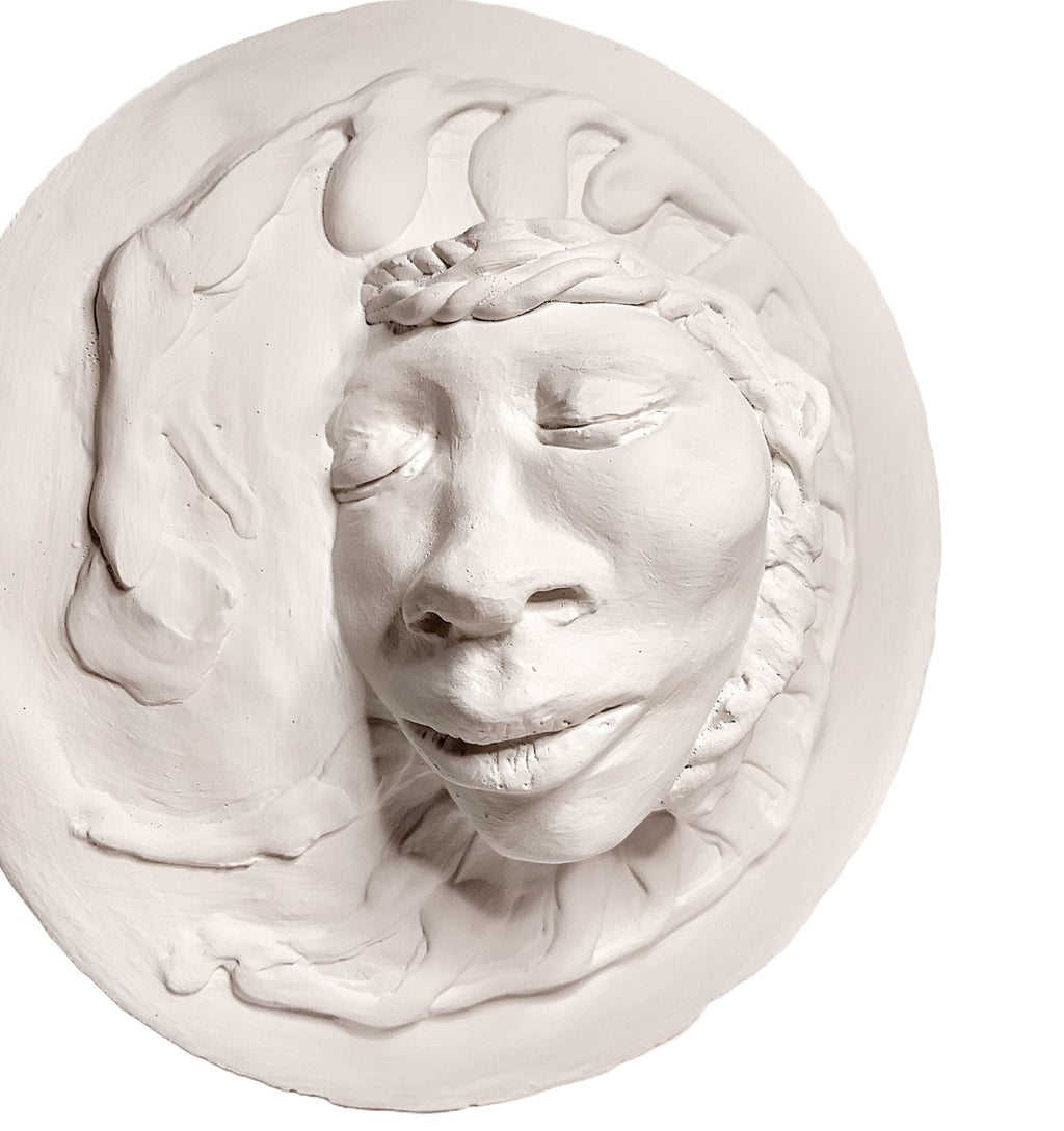 3D Wall Plaque Black Eve Minority Artwork 9x9 Ready to Hang.