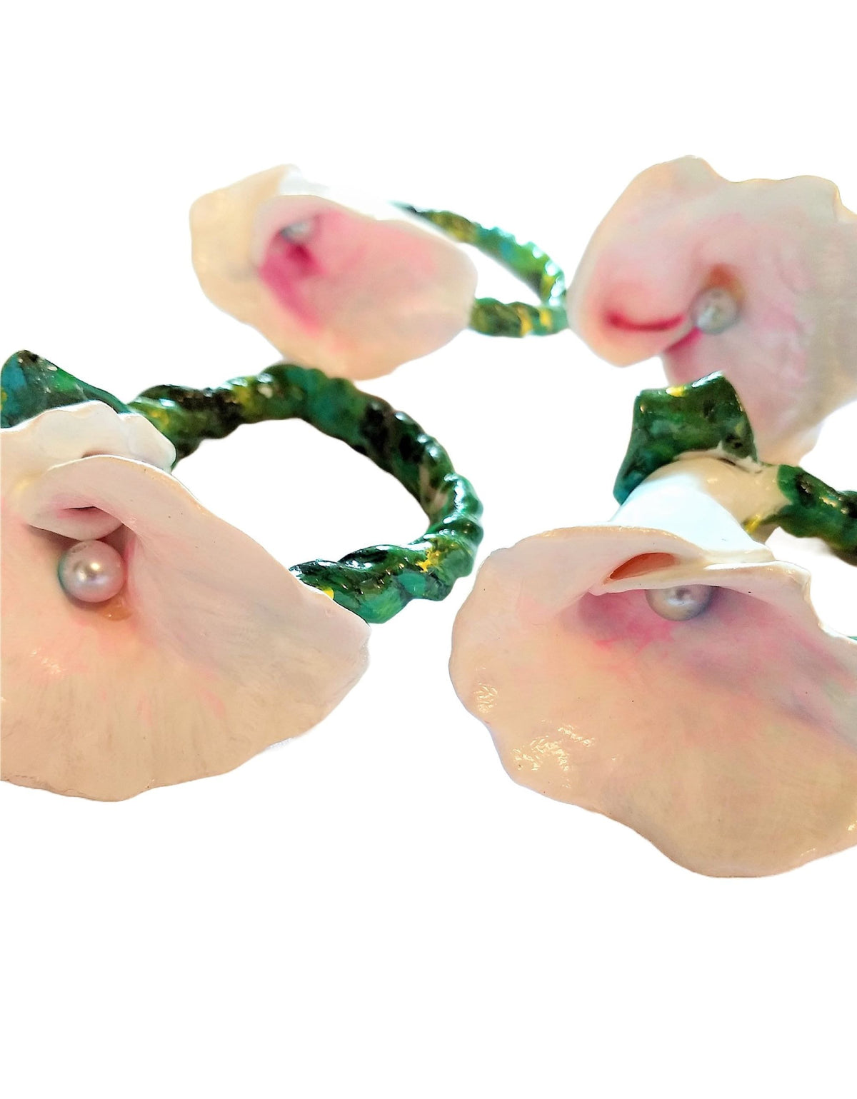 Calla Lily Napkin Rings Flowers Set of 3 Choice of Colors.