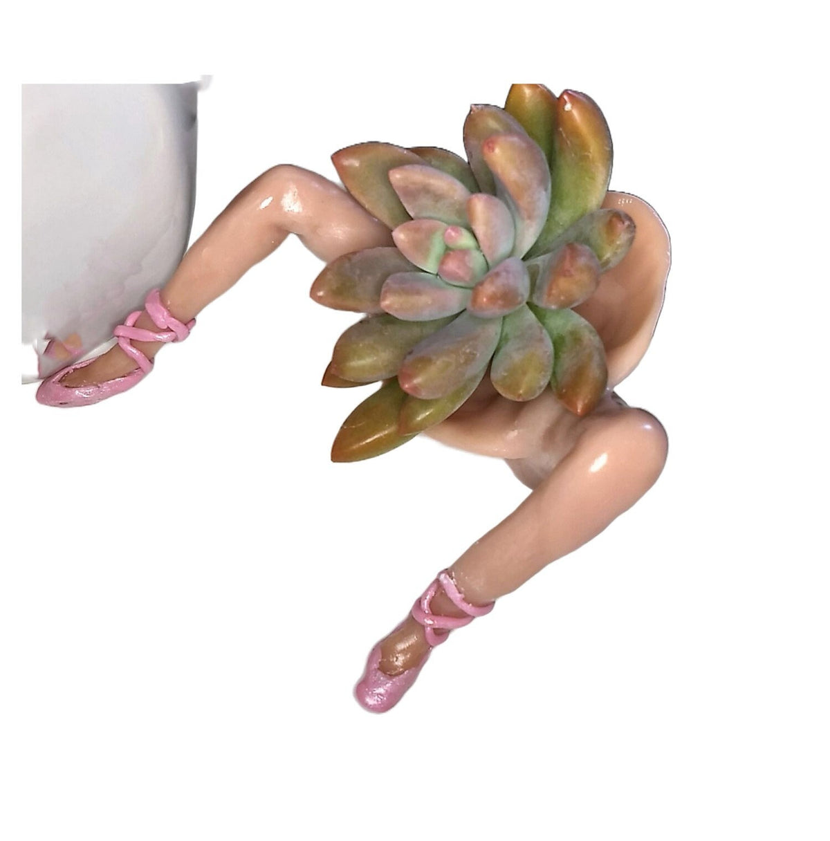 Ballerina Mini Planter with Plant Available in 3 Skin Tones.