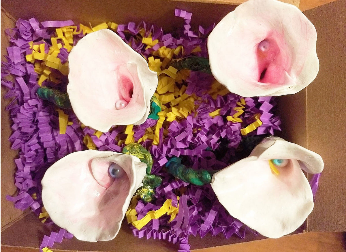 Calla Lily Napkin Rings Flowers Set of 3 Choice of Colors.