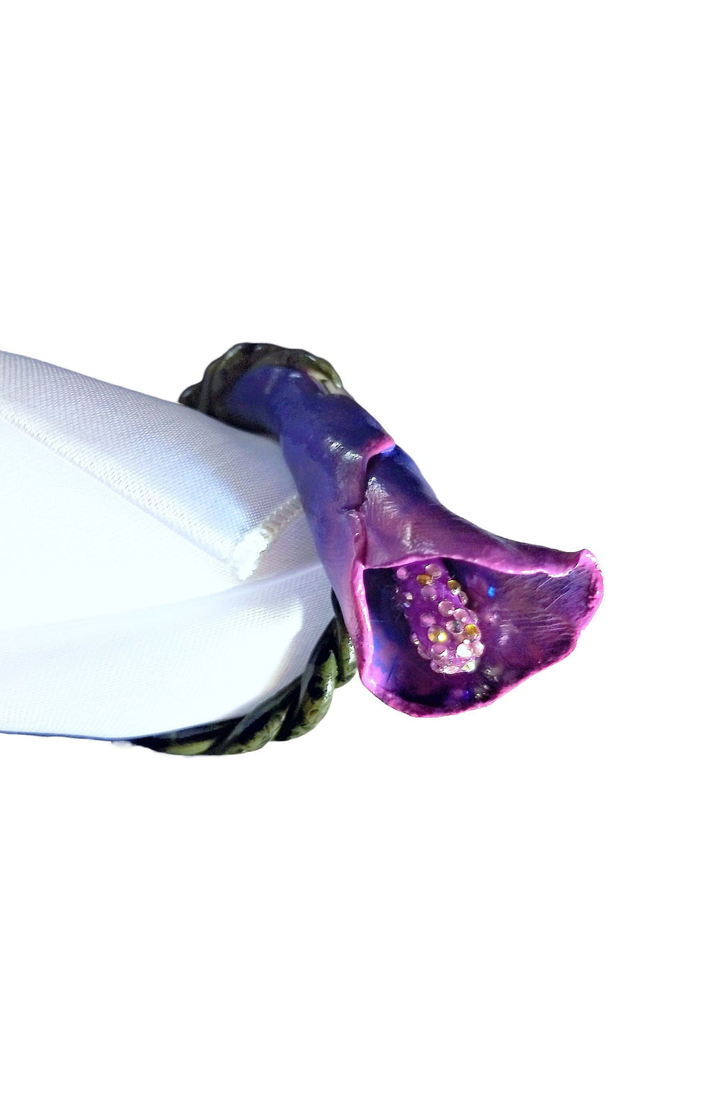 Ombre Lily Napkin Rings Set of 4 – Blue/Purple Floral Table Decor