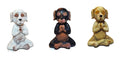 Buddha Meditation Statue Zen Dogs (Set of 3) Yoga Figurine Resin
