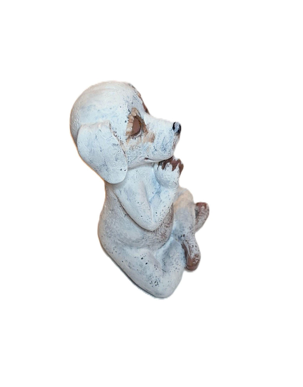 Buddha Pups Meditating Dog Resin Statue, Hand-Painted Artisan Collectible Figurine