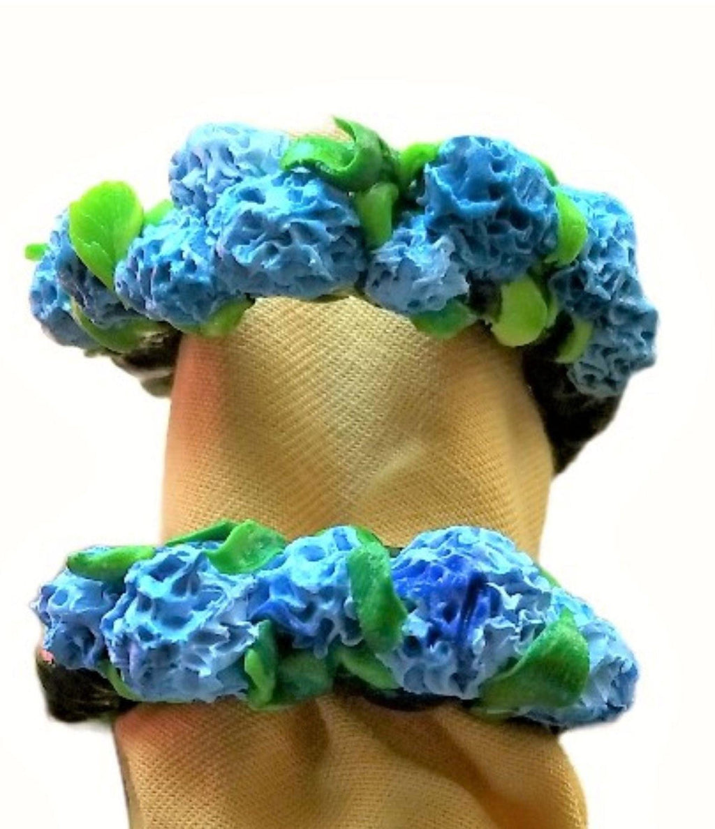Blue Hydrangea Napkin Rings, crafted in the USA