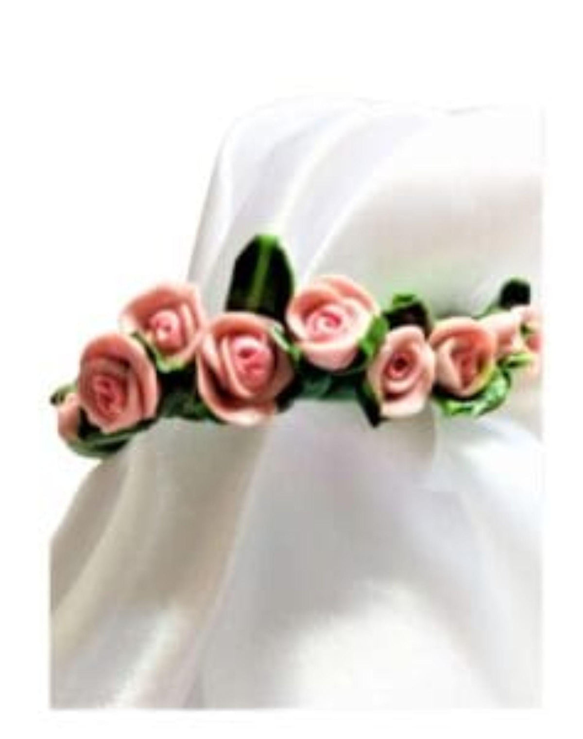 Pink Baby Rose Napkin Rings Set of 4 Handmade Ceramic Floral Napkin Holders Wedding Table Decor Bridal Shower, Made in the USA
