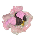 Gender Reveal Fairy Baby Figurine Polymer Ceramic Bunny Hat Baby Shower Décor