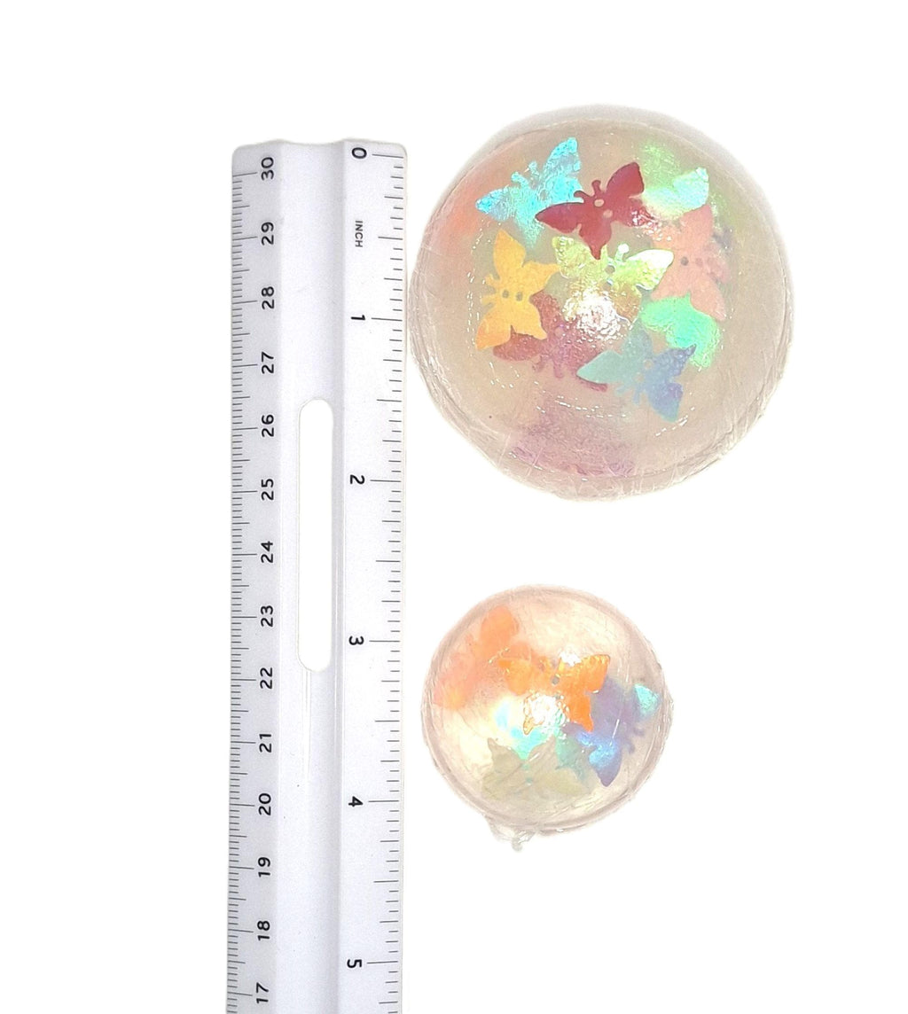 Handmade Butterfly Botanical Soap Set 1 Pound Clear Vegan Glycerin Gift Set Iridescent Butterflies