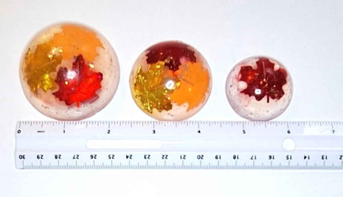 Autumn Leaves Clear Vegan Glycerin Soap Set 1 Pound Unscented Fall Soaps Maple Leaf