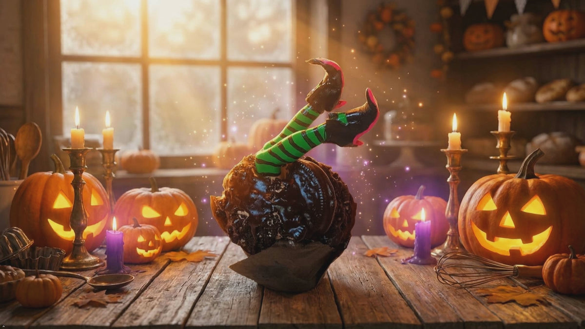 Witch Cake Toppers 5" Reusable Attachable Legs
